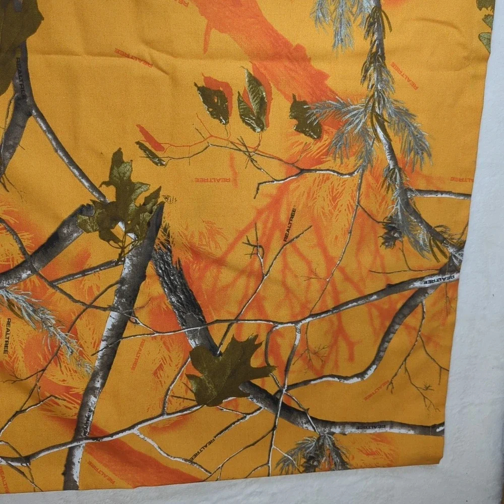 REALTREE AP Orange Camo Curtains Full Length Rod Pocket 2 Panel 82